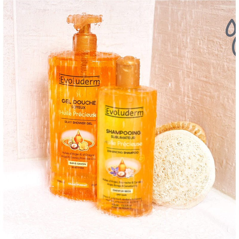 Evoluderm - Silky Shower Gel with Precious Oil - 1000