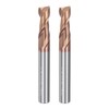 sourcing map 2pcs 6mm Dia 6mm Shank Square Nose End