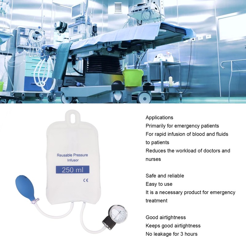 Pressure Infusion Bag Professional Medical Leakage Proof IV Fluids Cuff