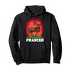 Christmas Santa's Reindeer Lazy Costume Prancer Pullover Hoodie