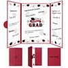 JUYRLE 2024 Graduation Guest Book Alternative- Black and Red 2024