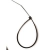 8" Black Nylon Cable Tie Width Self Locking Plastic Cable