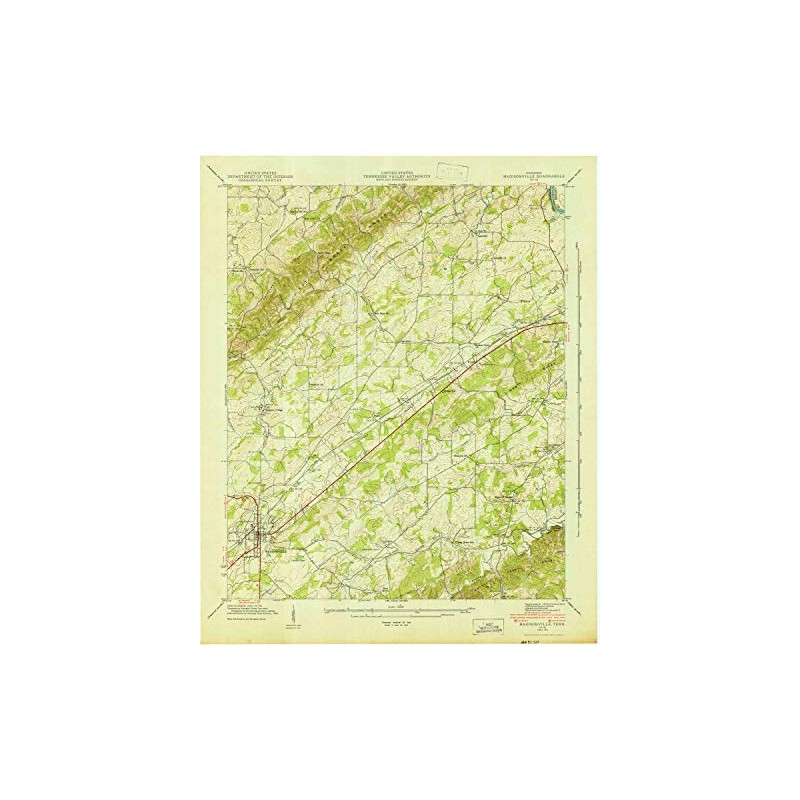 YellowMaps Madisonville TN topo map, 1:24000 Scale, 7.5 X 7.5