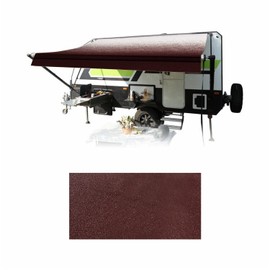 RV Awning Fabric Replacement Standard Grade Premium Vinyl 1000D Universal Fit 12-22 Feet Cold-Crack Tested at -25°F Reinforced RV Awning Replacement Fabric(17'(Fabric 16'2"), Burgundy Fade)