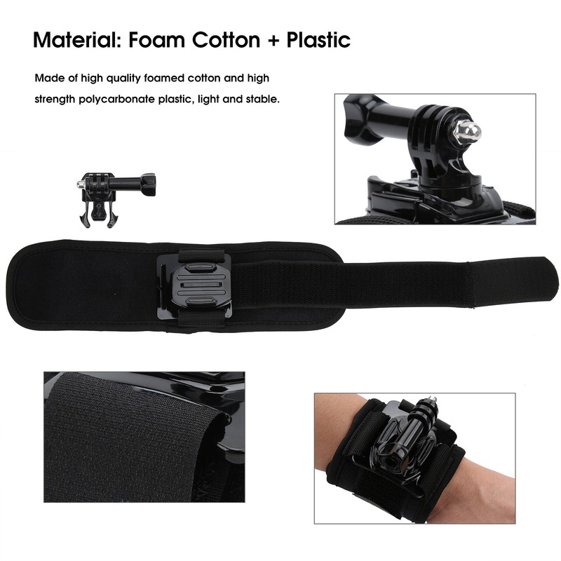 TELESIN 360° Rotary Wrist Strap Arm Hand Strap Belt Mount