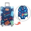 Travel Luggage Cover Protector, Washable Suitcase Cover Trolley Luggage Case,