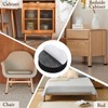Kyuionty Self-Adhesive Furniture Risers 4Pcs, Round Adds 1/2" Height, Black
