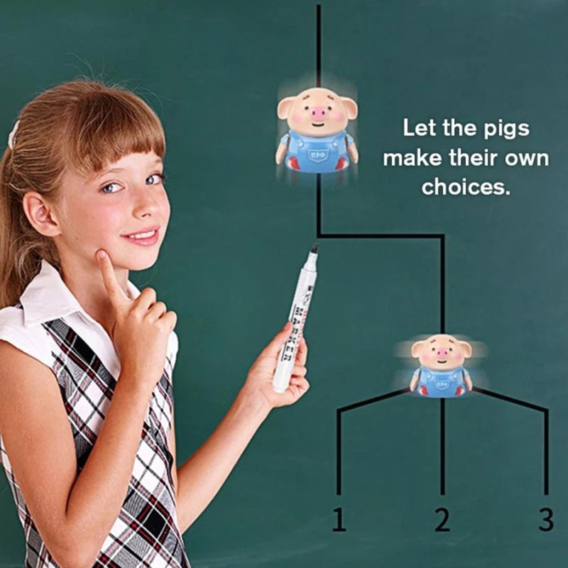 Inductive Cute Pig Car Toys Auto Induction Pig Follow Drawn