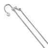 Solid Sterling Silver 1.5 mm Adjustable Round Box Chain Necklace