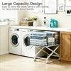 Solcasaco Rolling Laundry Basket with Wheels, 27" Elevated 80L Cart