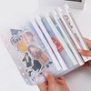 Pack of 20 A6 binder pockets, PVC 6 holes folder