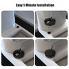 Quick Release Toilet Seat Fixings Black, AncableTop Universal Toilet Seat