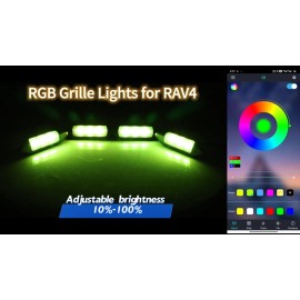 Sidi LED Grill Grille Lights for 2019-2024 Toyota RAV4 Hybrid LE SE XLE XSE Limited