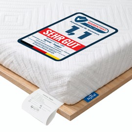 Mattress Topper 140 x 200 cm H3 & H4, 7.5 cm Height Sofa Bed Gel Foam, Oeko-Tex Certified, Breathable & Washable, Mattress Topper for Box Spring Bed, Caravan & Sofa Bed