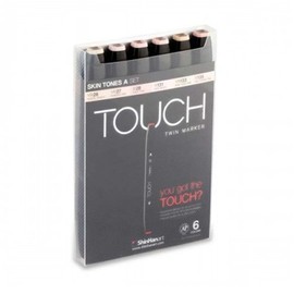 ShinHan Touch Twin Marker Set 6S Skin Tones A