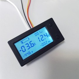 AiLi Battery Monitor DC 300V 100A Voltmeter Ammeter Voltage Amp Meter Gauge with Hall Effect Sensor Transformer