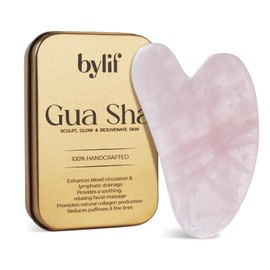 Gua Sha Facial Tools - Natural Jade Stone Guasha Tool for Face & Body, Massage Stick for Jawline Sculpting, Puffiness Reducing, Skin Care Gift, Anti-Aging Beauty Tool