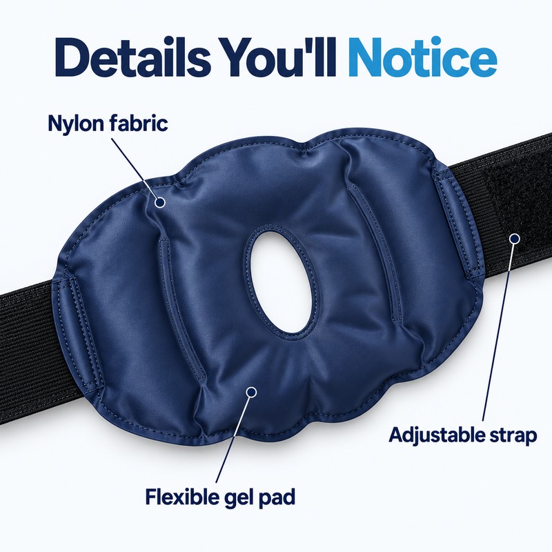 Reusable Knee Ice Pack Wrap with Adjustable Strap – 9.45