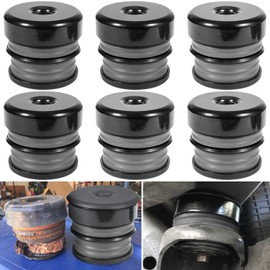 Silicone Body Mount Kit for 2008-2016 Ford F-250 F-350 Regular Cab Extended Cab Superior Silicone Cab Mount Bushings Improve Bumpy Ride Durable Components Outperforms OEM and PU Mounts (Gray 6 Pack)