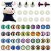 GraceAngie 20Pairs 10MM Glass Safety Craft Eyes Owl Snake Lizard