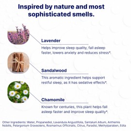 Wellamoon Sleep Spray - Calming Lavender Pillow Mist for Relaxation & Deep Sleep - Aromatherapy Bedding Spray Helps You Fall Asleep Faster - Soothing Bedtime Essential Oil Blend (50 ml.)