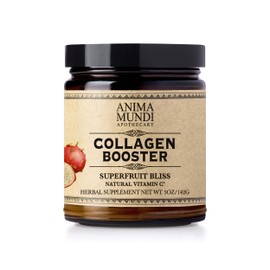 Anima Mundi Apothecary Vegan Collagen Booster Powder, Vanilla Rose Chai Spice - Beauty Supplement for Skin, Hair & Nails - Collagen Support Powder for Glowing Skin - Easy Drink Mix-in (5oz)