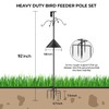 Bird Feeders Pole, House Pole 92 Inch, Adjustable Heavy Duty