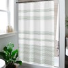 jinchan Small Stall Shower Curtain 48x72 inches Green and White