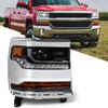 FIONE HID/Xenon Headlight Assembly Compatible with Chevy Silverado 1500 2016-2018/2019