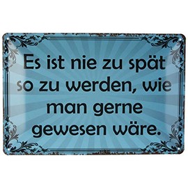 Schatzmix Tin-Plate Sign, Sheet metal, Multicoloured, 20x30 cm