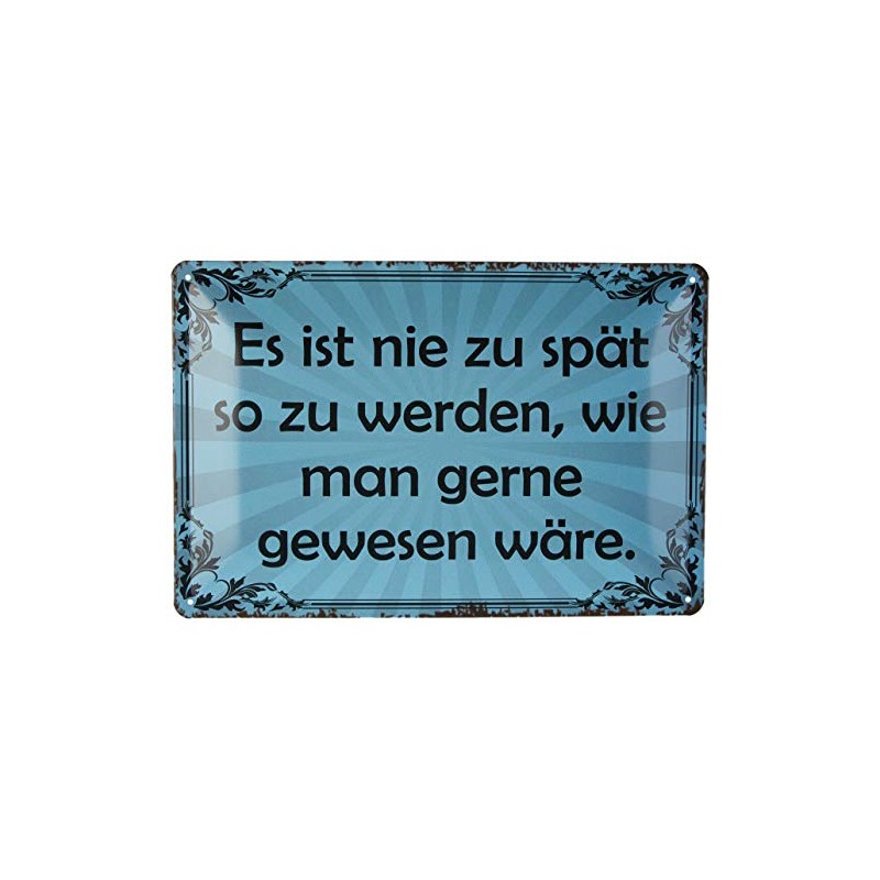 Schatzmix Tin-Plate Sign, Sheet metal, Multicoloured, 20x30 cm