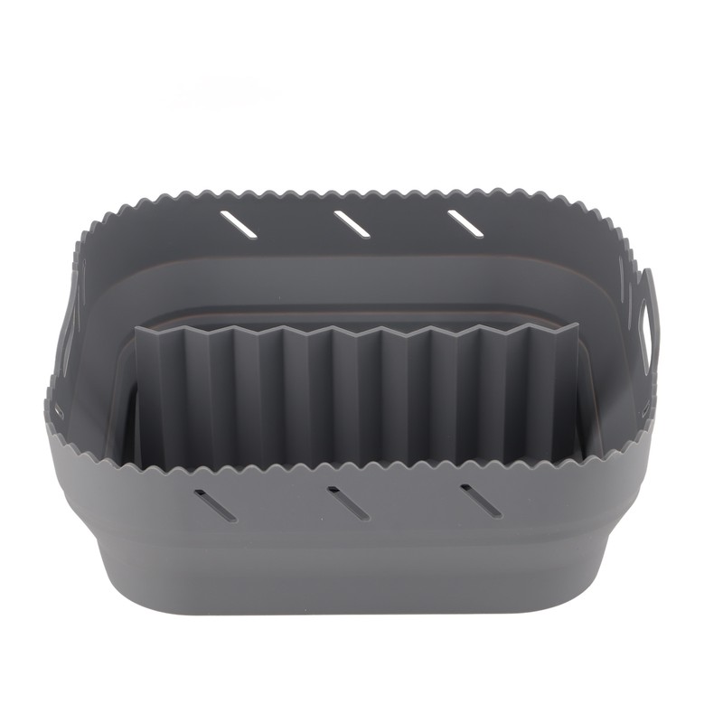 Square Air Fryer Silicone Baking Pan with Silicone Mat Air