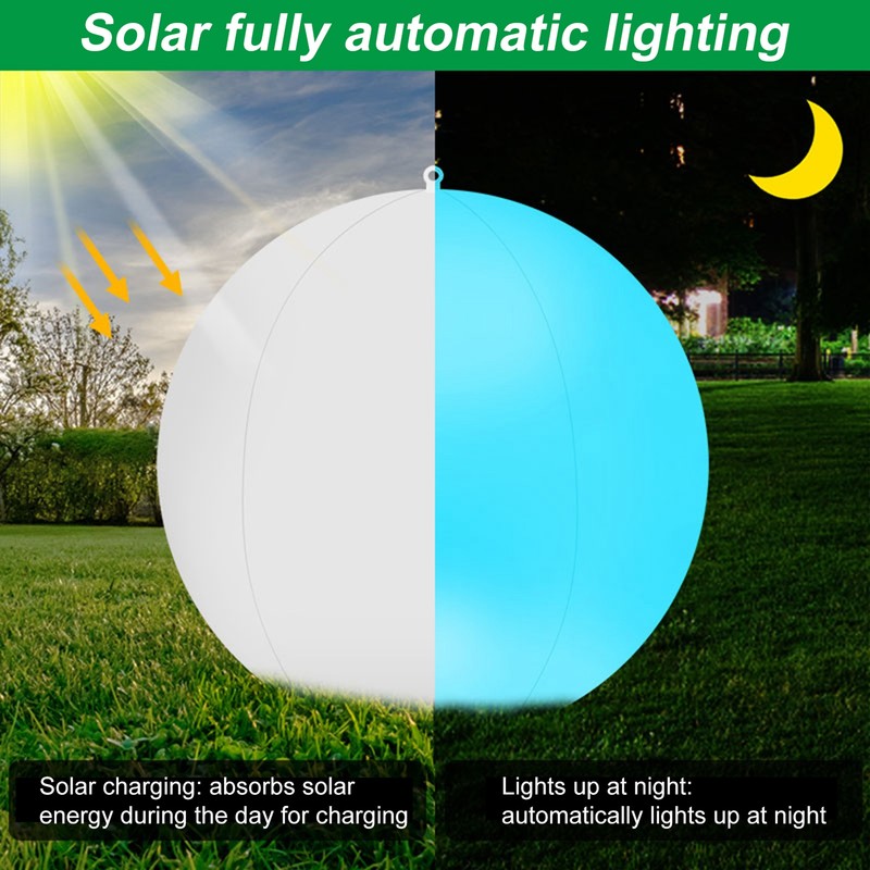 Solar Floating Ball Pool Light IP68 Water Resistant Brightness Adjustment