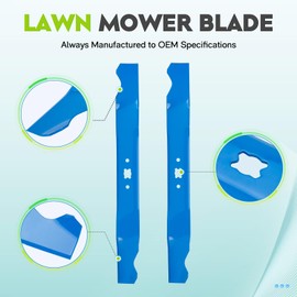 ILONPA (2) Mower Blade 21" Deck for Cub Cadet 742-04276 942-04276 942-04276 742-04276 490-100-C089 MTD 01002810 Troy Bilt 490-100-M084 TB110 TB130 TB220 TB230 CC46ES CC94M CC98H CC98M CC999ES