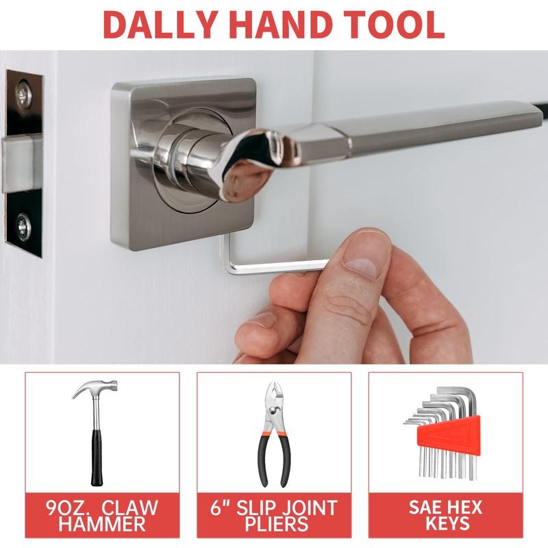 39-Piece Household Tool Set with Toolbox Storage Case - All