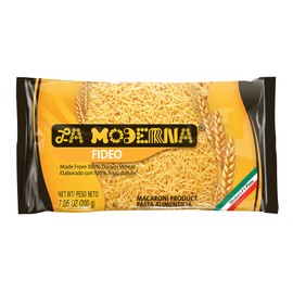 La Moderna Fideo Pasta, Noodles, Durum Wheat, Protein, Fiber, Vitamins, 7 Oz, Pack of 20