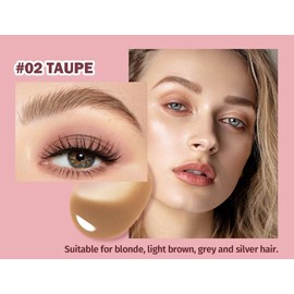 Pack of 2 Brow Lifting Set, 3D Eyebrow Pencil, Quick Drying, Waterproof, Natural and Long Lasting (02#Taupe)