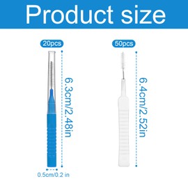 70pcs Shower Head Cleaner Tool Kit, 2 Designs Bathroom Small Hole Shower Head Cleaning Brushes & Multi-Size Picks for Tiny Nozzle Gaps Deep Clean Unclogging Brush Set