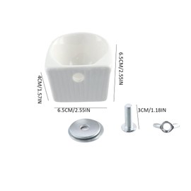 Leadigol 2PCS Ceramic Hamster Bowl,Small Animals Bowl Ceramic Food Feeder Hanging Pet Food Dish for Small Animal