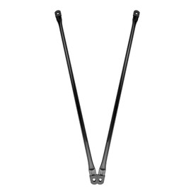Timyrimy - Varillas de repuesto para columpio de jardín de 39.4 pulgadas, varillas redondas de metal negro para colgar de asiento a marco...