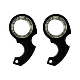 Finger Keychain Spinners, 2Pcs Aluminum Alloy Keychain Spinner Toy Novelty Keyring Spinner Toy for Finger Exercise Anxiety Relief