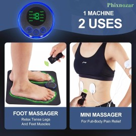 Phixnozar EMS Foot Massager Mat for Neuropathy-Foo