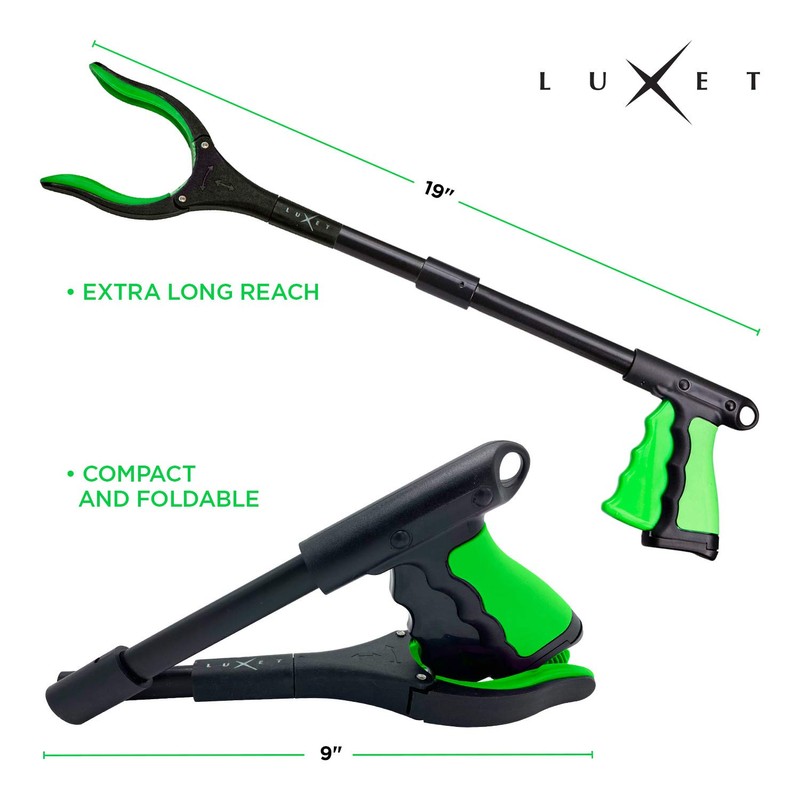Grabber Reacher Tool 19 Inch Long, Foldable Pick Up Stick