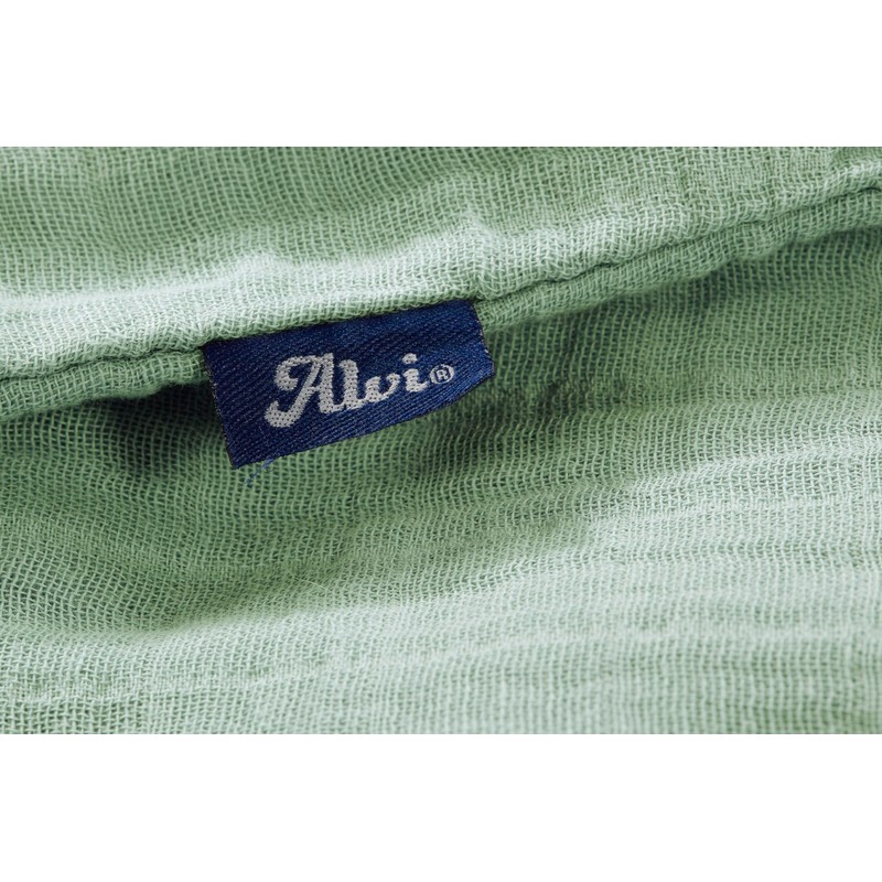 Alvi Gauze Sleeping Bag Plain Granite, Green, 90