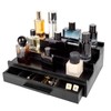 Cokritsm Wooden Cologne Organizer for Men Women, 3 Removable Tier