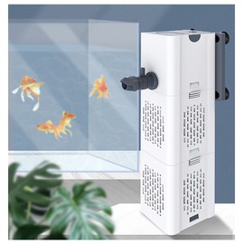 Londafish Aquarium 500-1000L/H Submersible Pump Oxygen Aeration Filter 6-25W Water Pump for Fish Tank (6W 500L/H (134GPH))