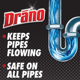 Drano Liquid Drain Clog Remover and Cleaner for Shower or Sink Drains, Unclogs and Removes Hair, Soap Scum, Bloackages, 32 oz