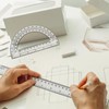 Tdfronien 2 Packs 12 Inch Plastic Ruler and 6 Inch