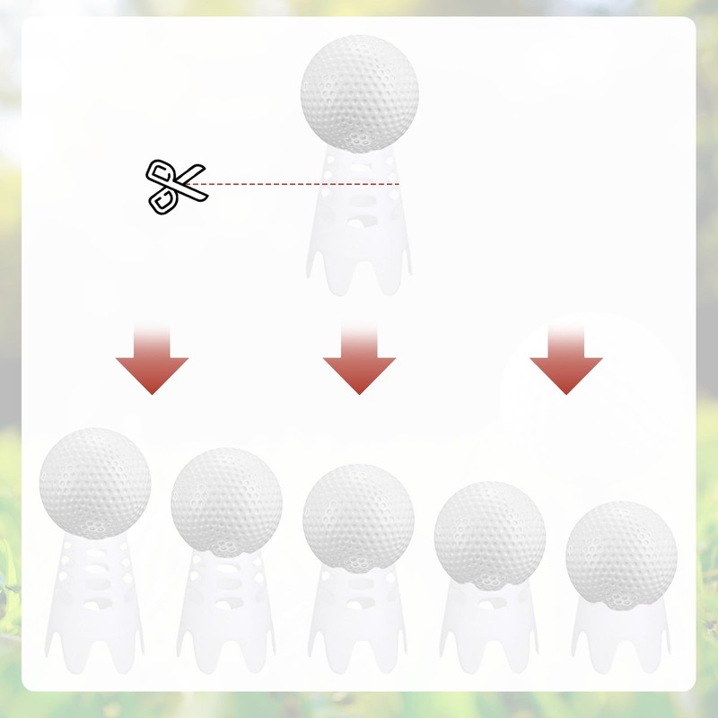 TIXIPEM Golf Simulator Tees [30PCS] - Plastic Golf Tees Use