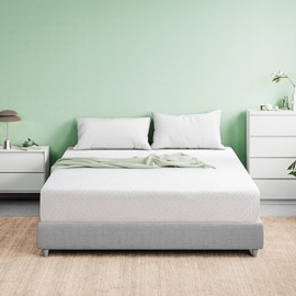 Emerspring Full Mattress 10 Inch Green Tea Memory Foam Mattress with Removable Washable Cover, Fiberglass Free, Medium Firm Feel, Zoned Pressure Relief, Bed in a Box, CertiPUR-US Certified